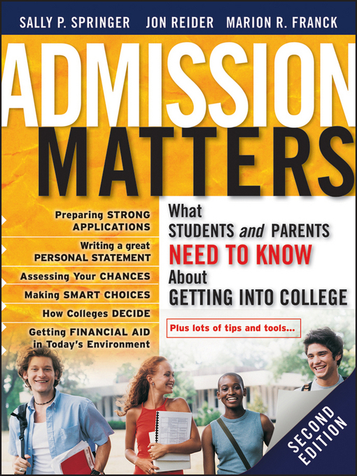 Title details for Admission Matters by Sally P. Springer - Available